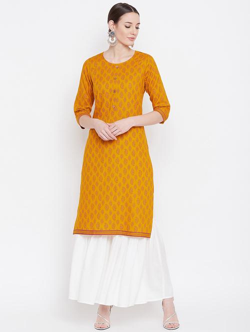 printed kurta sharara set - 17112989 - Very Small Image - 1