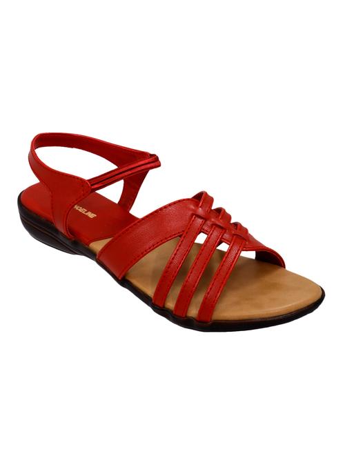 red back strap sandals - 17113605 - Very Small Image - 1