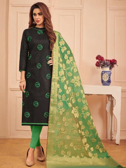  churidaar unstitched suit - 17115986 - Very Small Image - 1