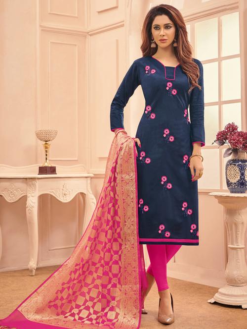  churidaar unstitched suit - 17115987 - Very Small Image - 1
