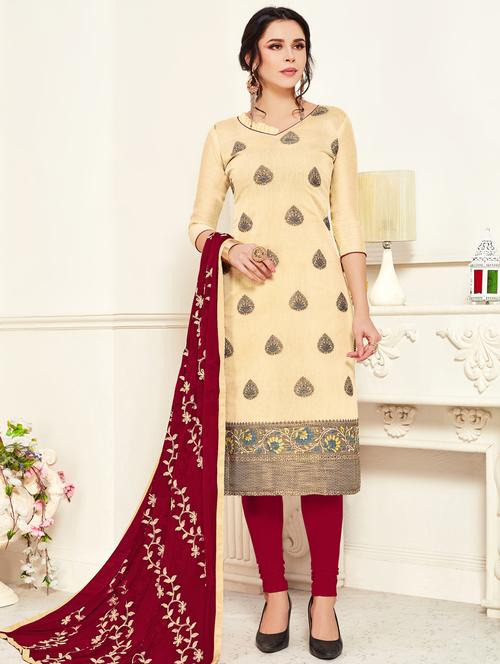 churidaar unstitched suit - 17116003 - Very Small Image - 1