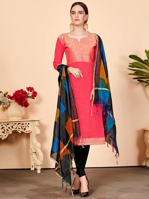 churidaar unstitched suit - 17116050 - Very Small Image - 1