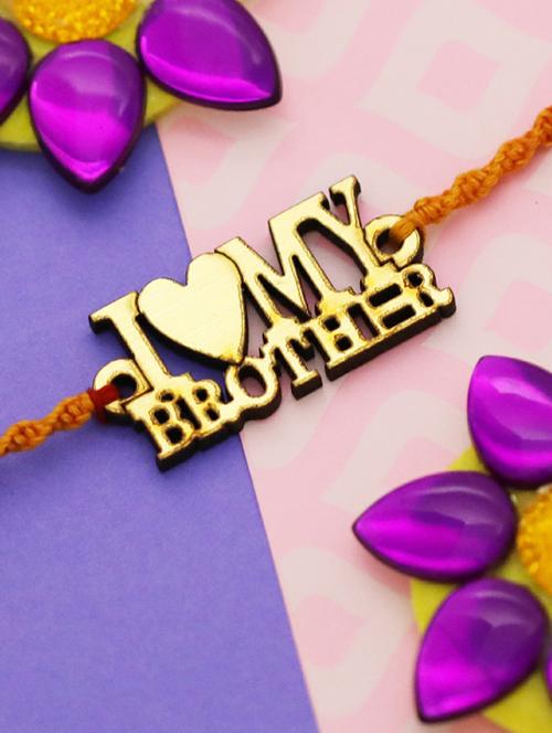   stylish " i love my brother" rakhi  - 17116290 - Very Small Image - 1