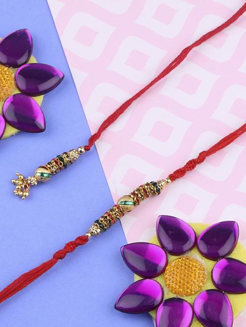  designer classic look  hanging bhabhi rakhi - 17116319 - Very Small Image - 1