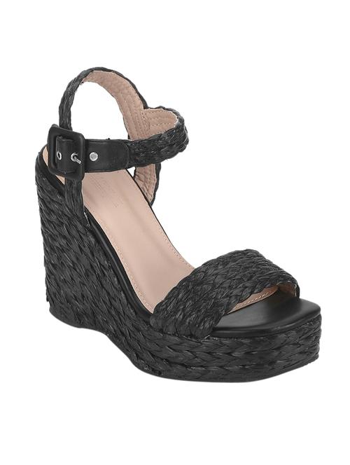 black ankle strap wedges - 17117058 - Very Small Image - 1