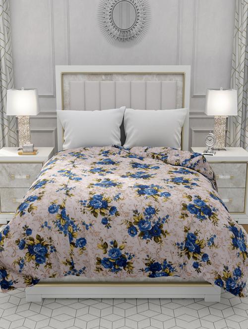   soft micro cotton blue floral print double bed dohar  - 17119635 - Very Small Image - 1
