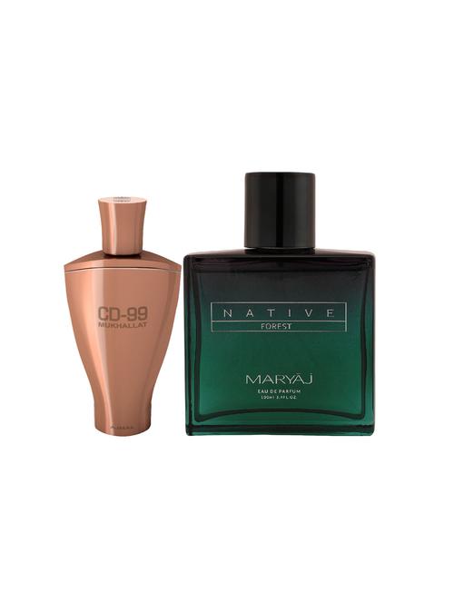 ajmal cd 99 mukhallat cp 14ml for unisex and maryaj native forest edp 100ml for unisex + 2 parfum testers free - 17122312 - Very Small Image - 1