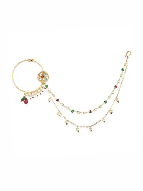 multi colored metal naath nose pin - 17124719 - Very Small Image - 1