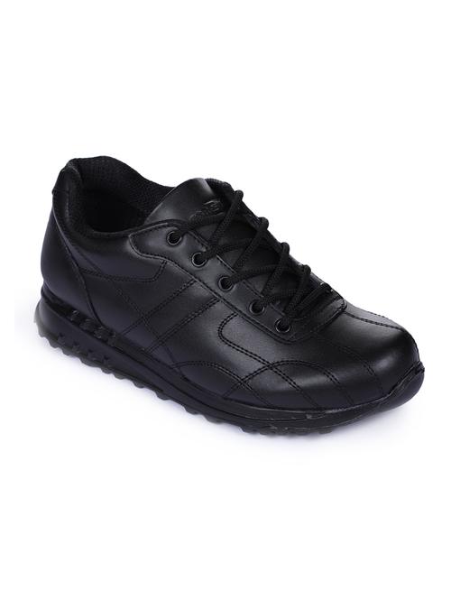 black leather sport shoes - 17127117 - Very Small Image - 1