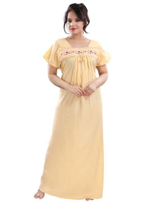 embroidered nightwear gown  - 17129432 - Very Small Image - 1