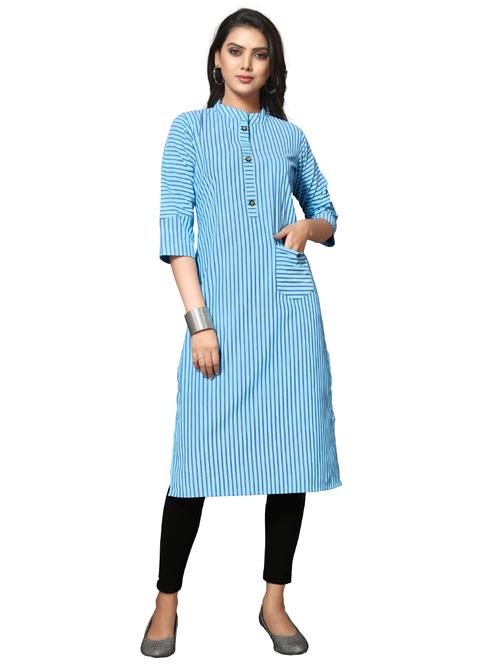striped straight kurti - 17129776 - Very Small Image - 1