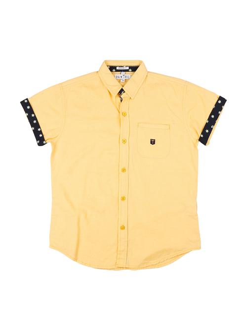 yellow cotton shirt - 17130489 - Very Small Image - 1