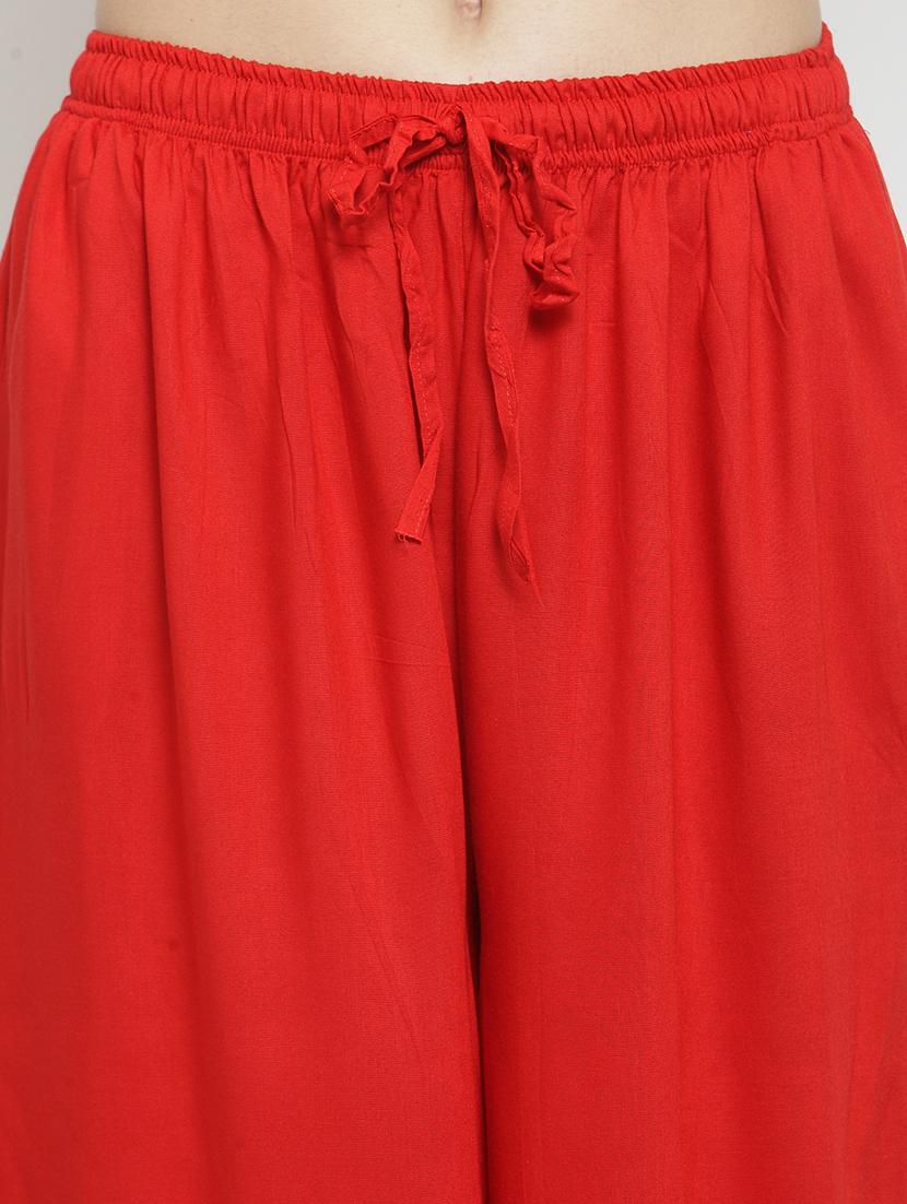 drawstring waist flared palzzo - 17130890 - Zoom Image - 4