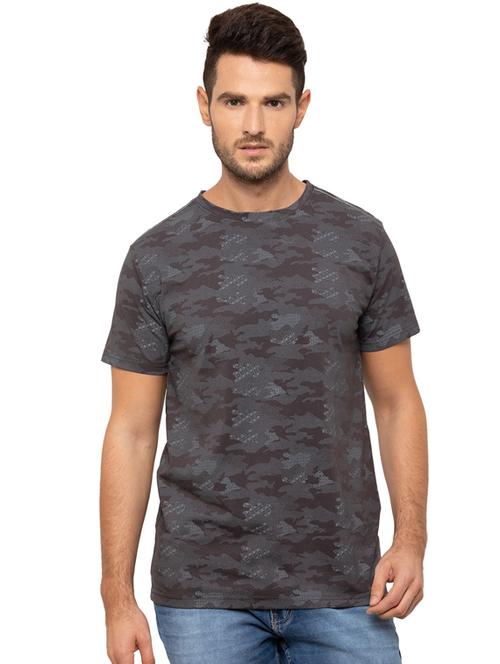 grey all over print t-shirt - 17136584 - Very Small Image - 1