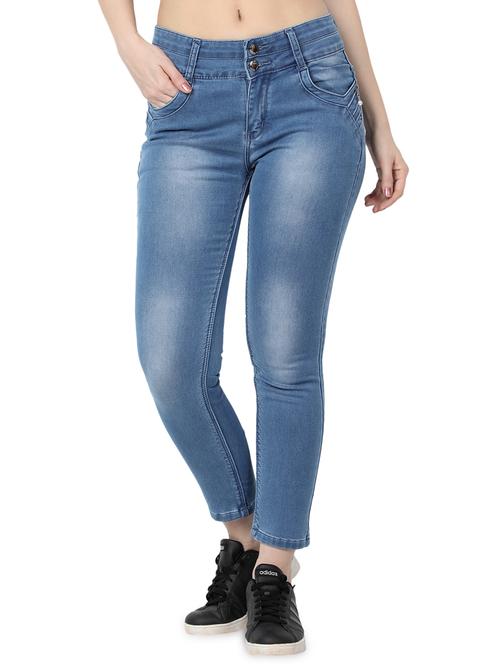 mid rise stone washed jeans  - 17138805 - Very Small Image - 1