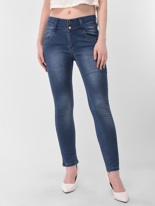 mid rise stone washed jeans  - 17138806 - Very Small Image - 1