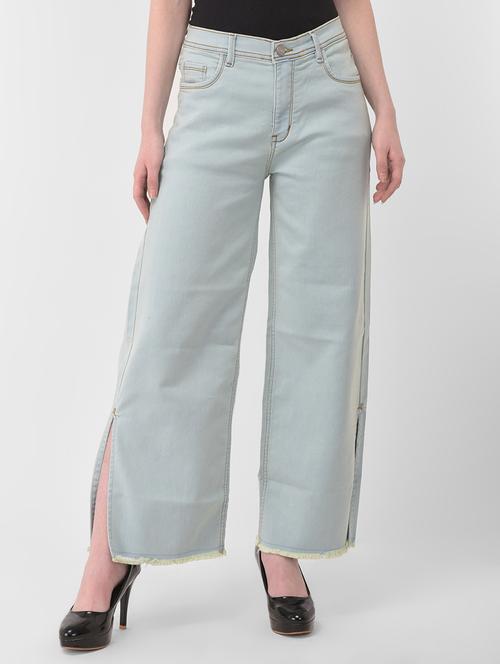 blue cotton blend jeans - 17138815 - Very Small Image - 1