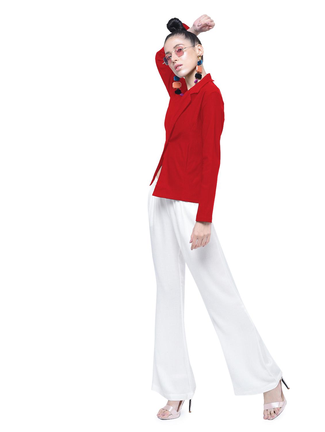 single button casual blazer - 17138931 - Zoom Image - 3