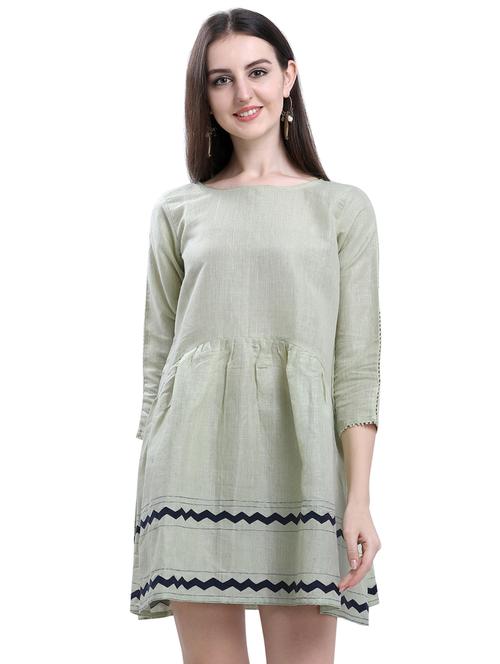 block print a-line dress  - 17140079 - Very Small Image - 1