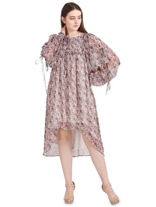 baggy sleeves floral dress - 17140089 - Very Small Image - 1