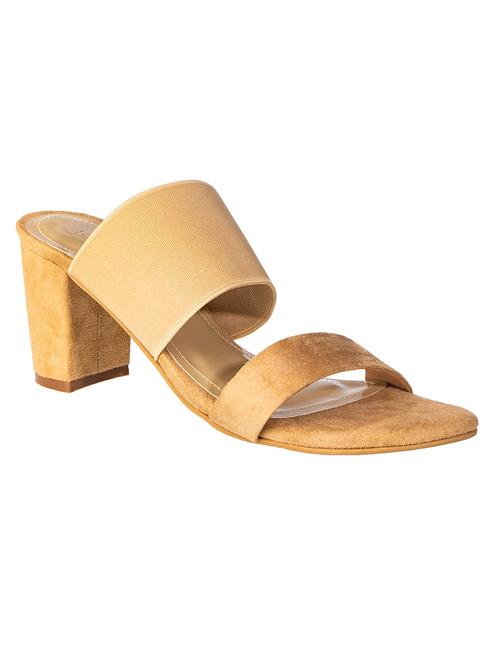 yellow fabric slip on sandals - 17140294 - Very Small Image - 1