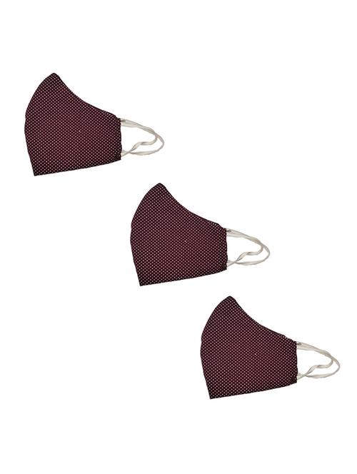 brown  anti-pollution women mask (pack of 3) - 17141051 - Very Small Image - 1