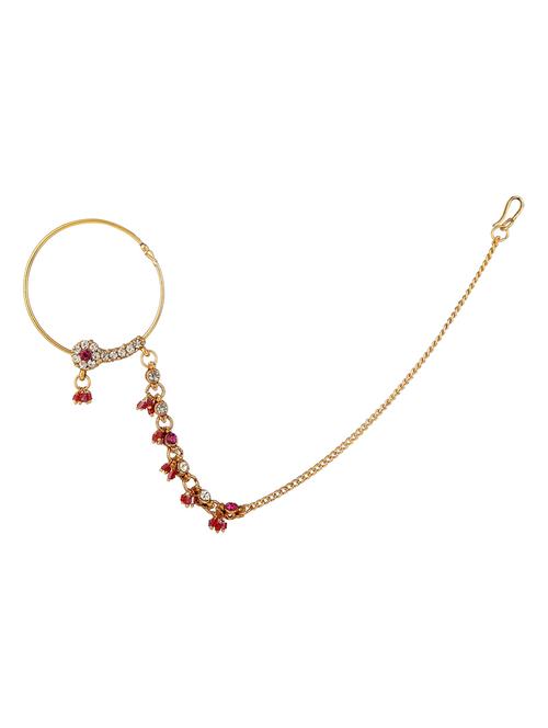 red metal naath nose pin - 17141182 - Very Small Image - 1