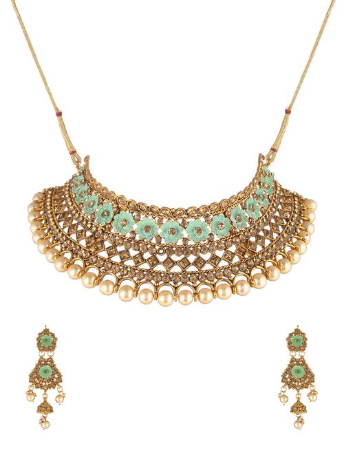 multi colored metal necklaces and earring - 17141985 - Very Small Image - 1