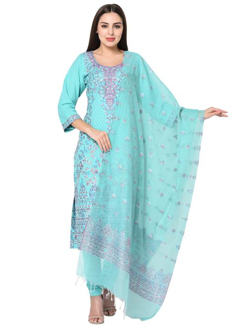 printed unstitched suit - 17142283 - Very Small Image - 1
