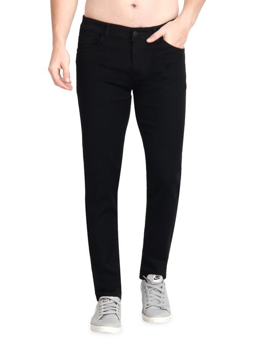 black plain denim jeans - 17142603 - Very Small Image - 1