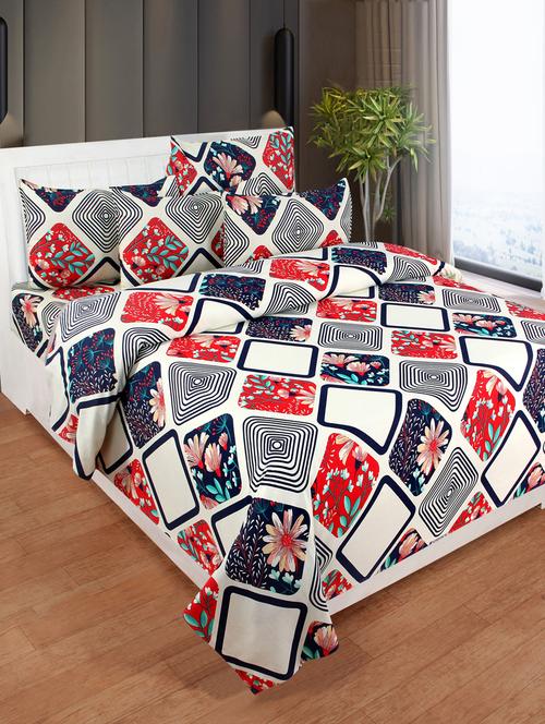 cotton double bedsheet with 2 pillow cover - 17142707 - Very Small Image - 1