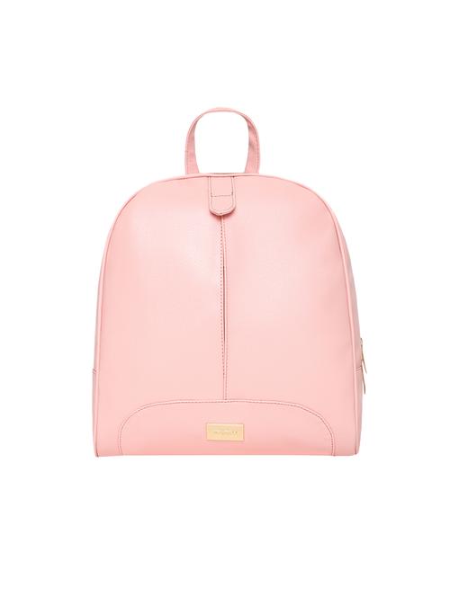 pink leatherette (pu) regular backpack - 17142799 - Very Small Image - 1