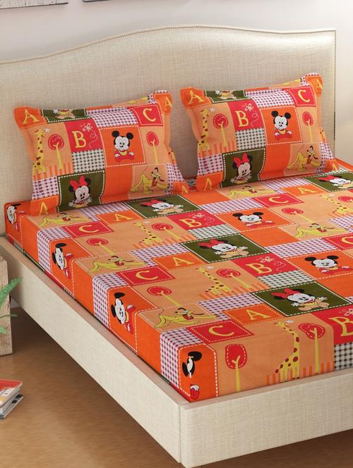  cotton double bedsheets with 2 pillow covers - 17144919 - Very Small Image - 1