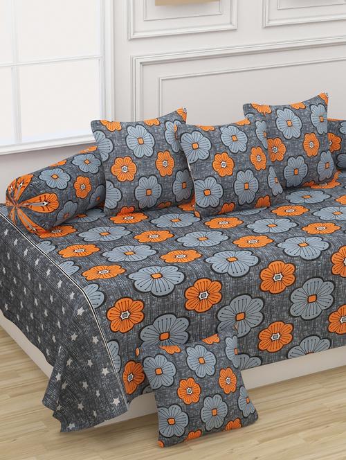 cotton diwan set of 8 pieces - 17145026 - Very Small Image - 1