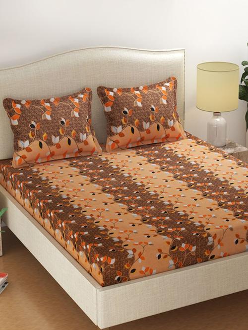  cotton double bedsheets with 2 pillow covers - 17145076 - Very Small Image - 1