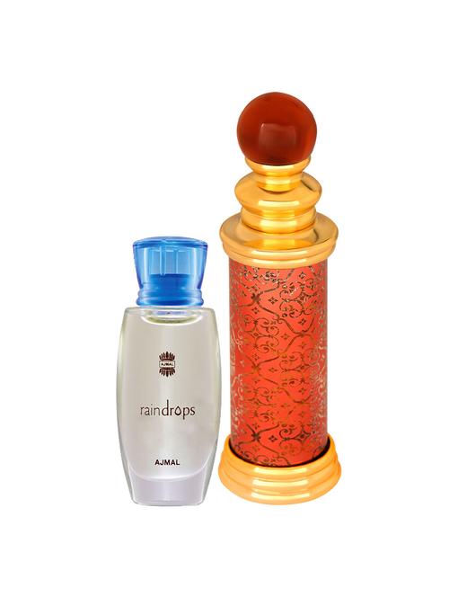 ajmal raindrops cp 10ml for women and classic oud cp oudh 10ml for unisex + 2 parfum testers free - 17146848 - Very Small Image - 1