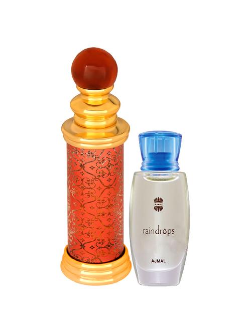 ajmal classic oud cp oudh 10ml for unisex and raindrops cp 10ml for women + 2 parfum testers free - 17147023 - Very Small Image - 1