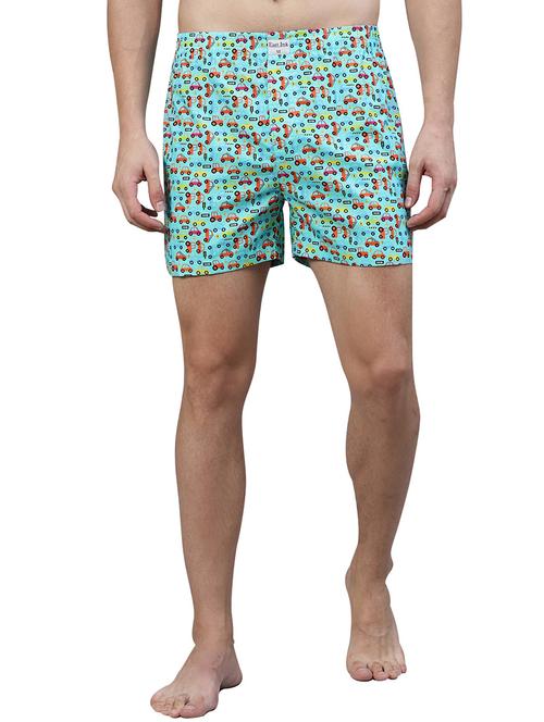 blue printed boxer - 17148353 - Very Small Image - 1