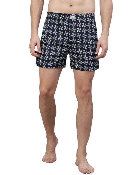 navy blue printed boxer - 17148360 - Very Small Image - 1
