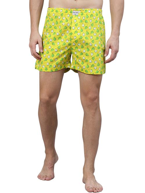 yellow printed boxer - 17148394 - Very Small Image - 1