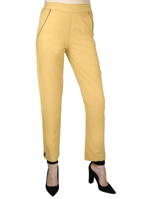 beige cotton trousers - 17149148 - Very Small Image - 1