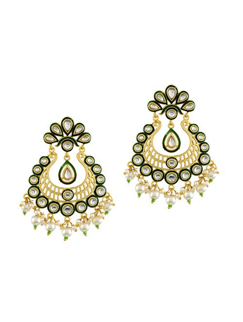green gold chandellier earring - 17152564 - Very Small Image - 1