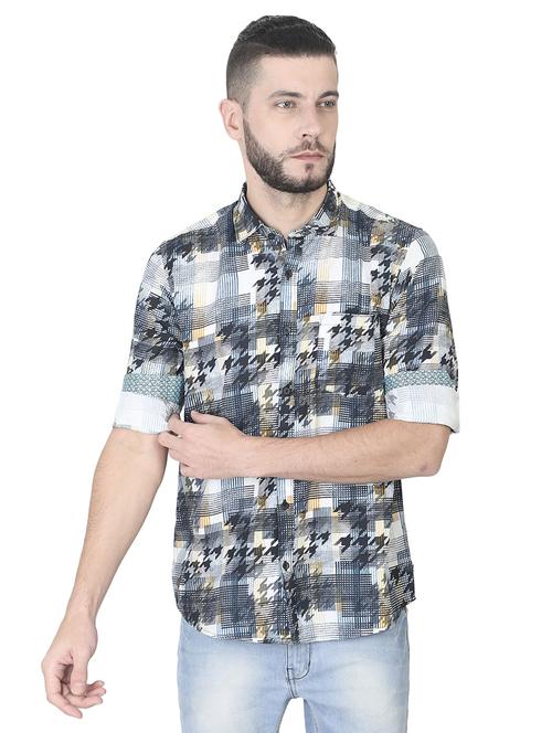 multi colored checkered casual shirt - 17153325 - Very Small Image - 1