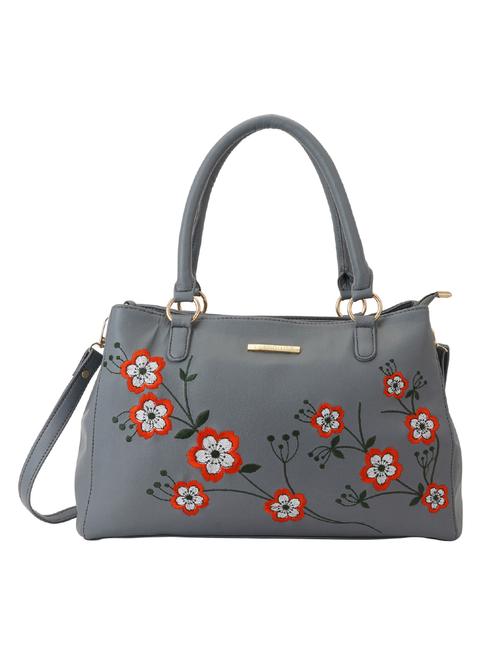 grey leatherette (pu) handbag - 17153530 - Very Small Image - 1