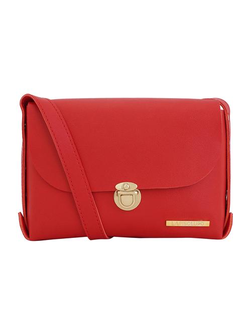 red leatherette (pu) sling bag - 17153588 - Very Small Image - 1