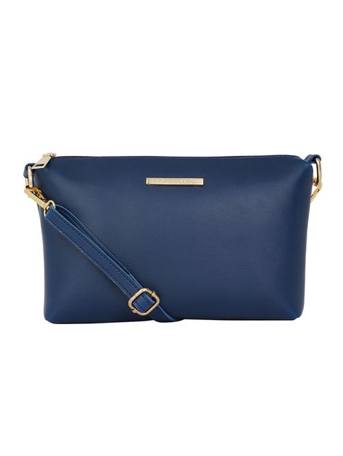 navy blue solid regular sling bag - 17153597 - Very Small Image - 1