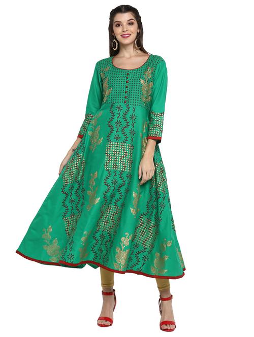 women's flared kurta - 17154088 - Very Small Image - 1