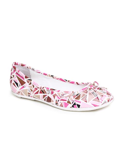 pink printed slip on ballerina - 17157971 - Very Small Image - 1