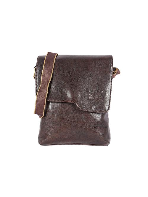 brown leatherette (pu)  messengerbag - 17158052 - Very Small Image - 1