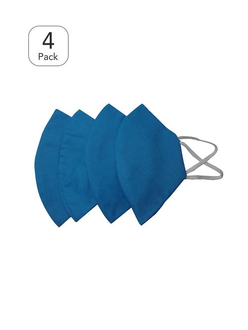 blue cotton anti-pollution men mask (pack of 4) - 17159439 - Very Small Image - 1